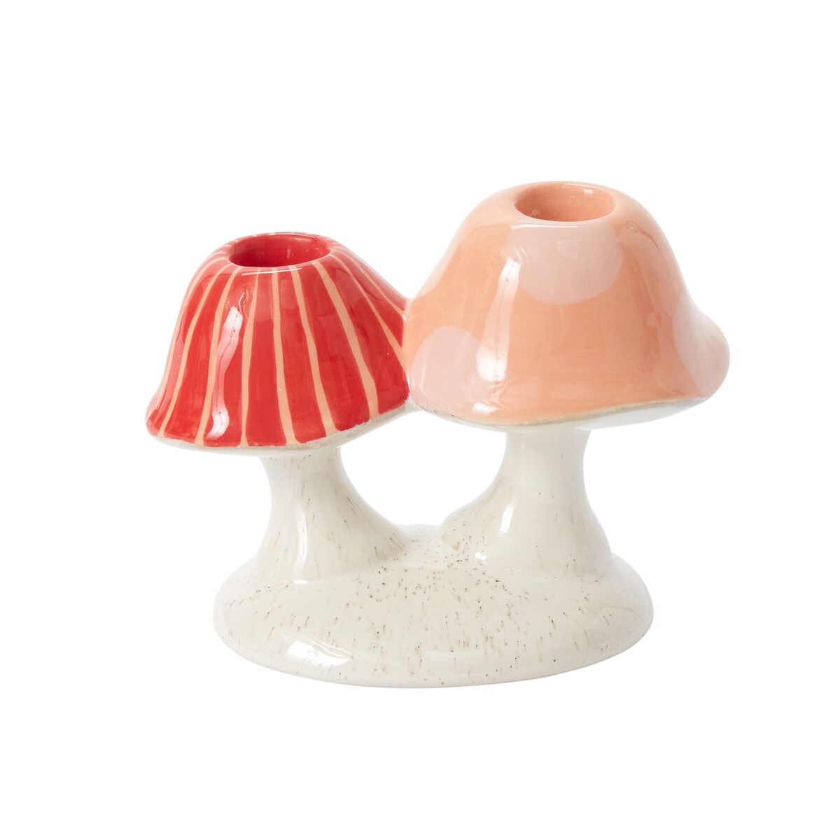 Mushroom Double Candle Holder