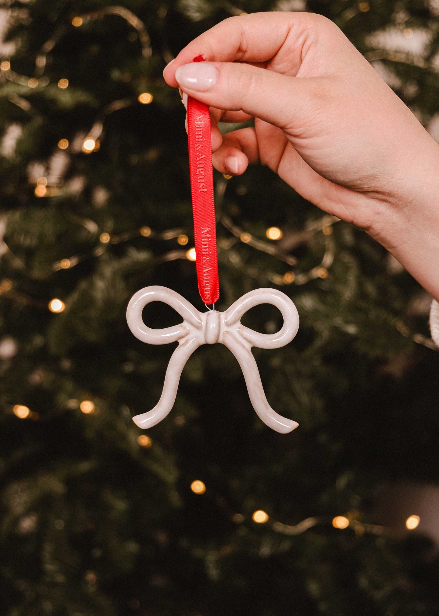 Mimi & August | Bow Ceramic Ornament