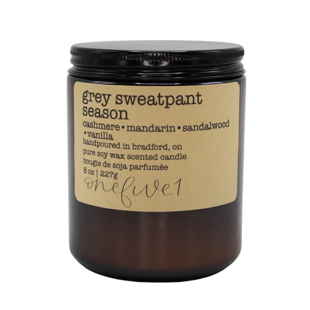OneFive1 Candle Co. | Grey Sweatpant Season