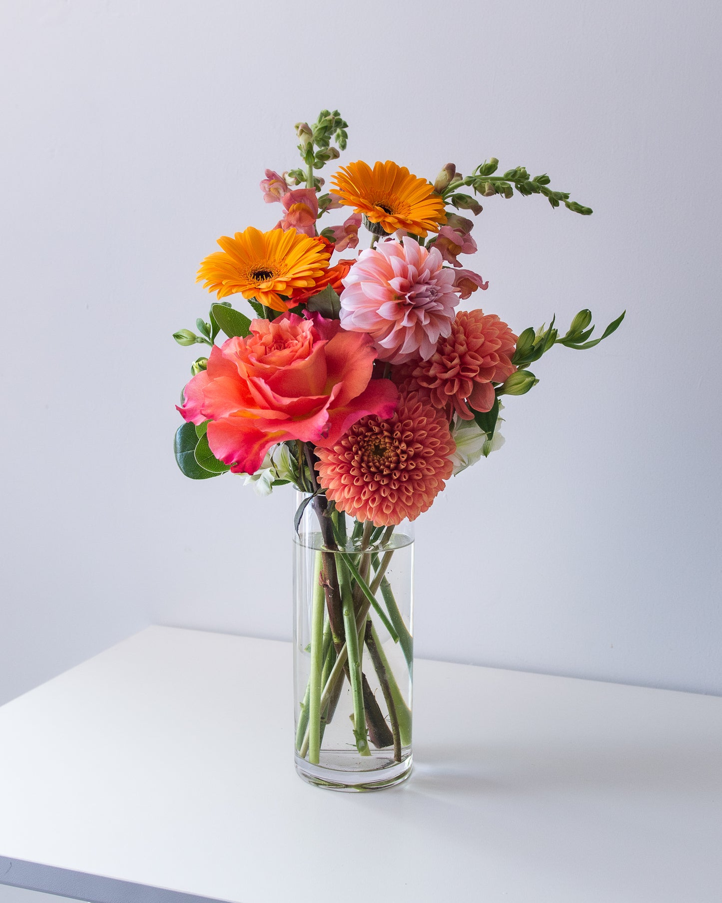 Seasonal Glass Vase Arrangement - Tall