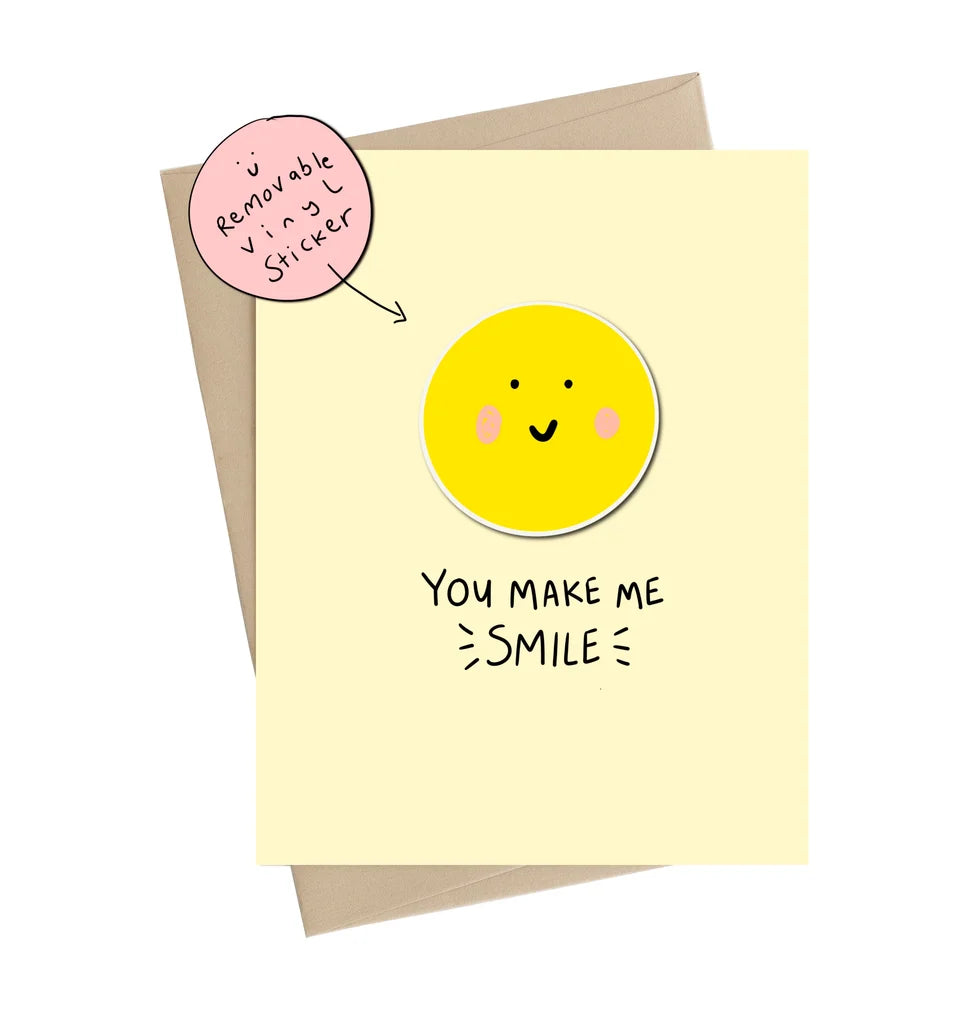 You Make Me Smile Greeting Card