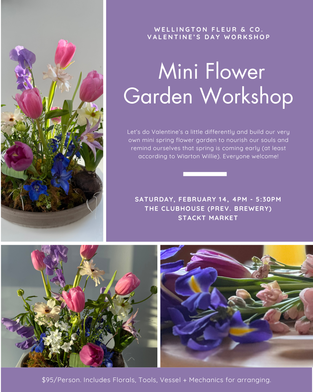 Valentine's Day Flower Workshop