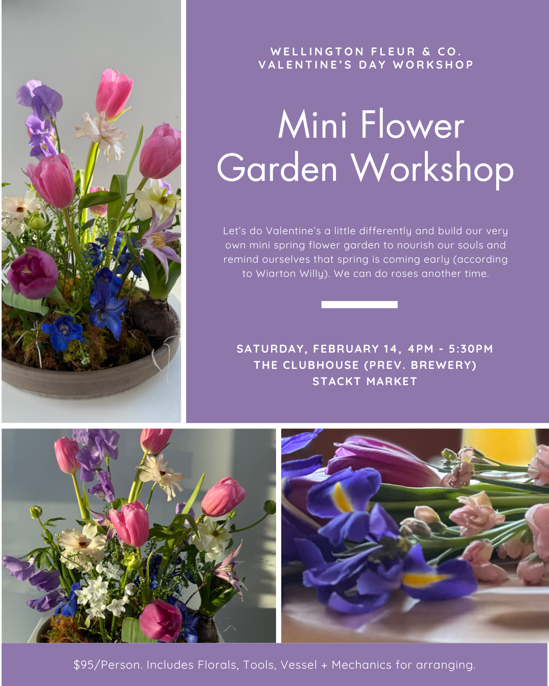 Valentine's Day Flower Workshop
