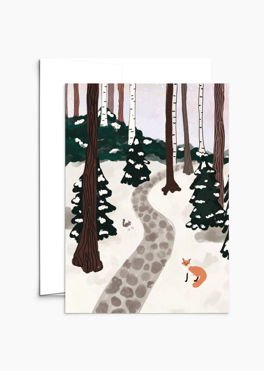 Mimi & August | A Forest Full of Winter Magic Greeting Card