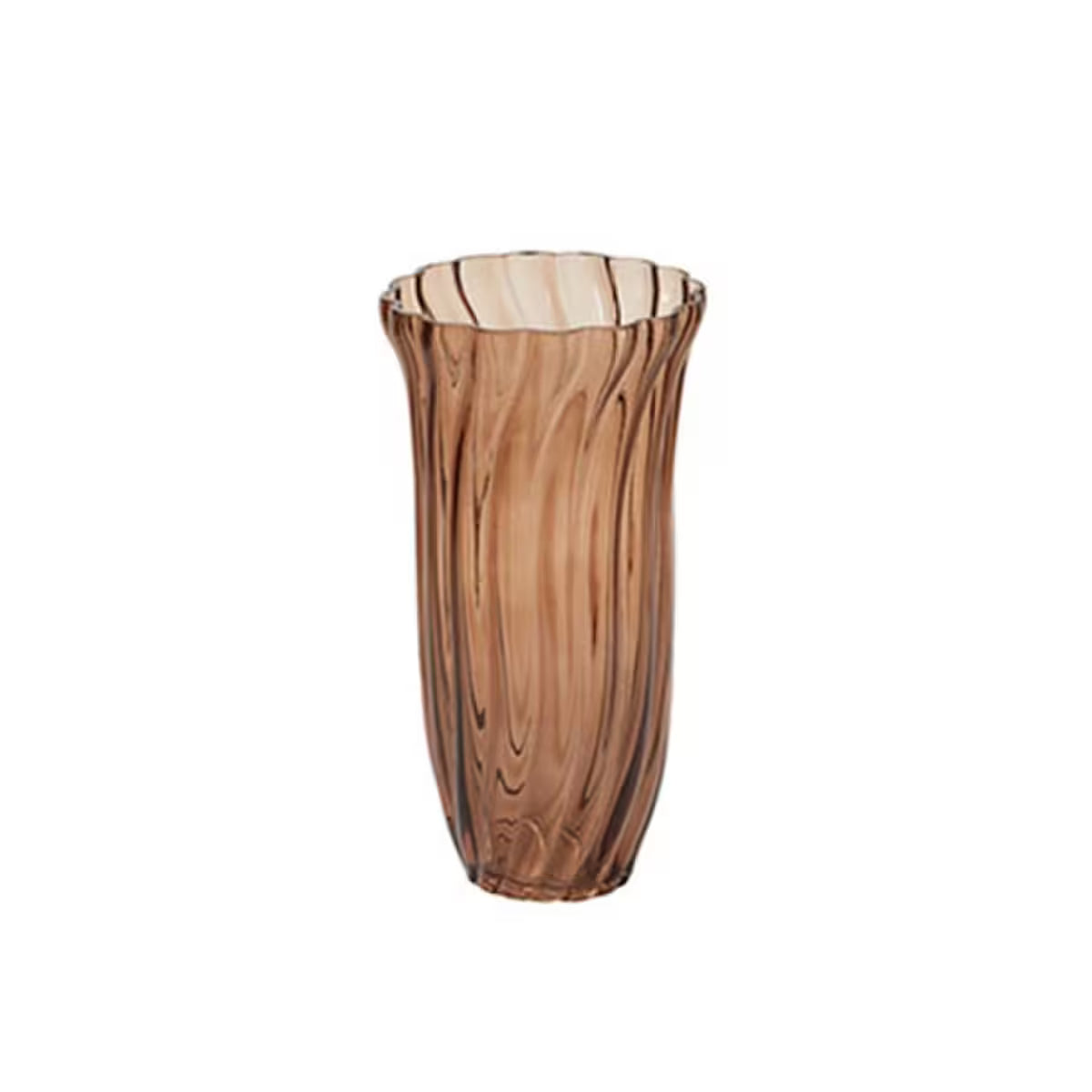 Chanterelle Ribbed Vase