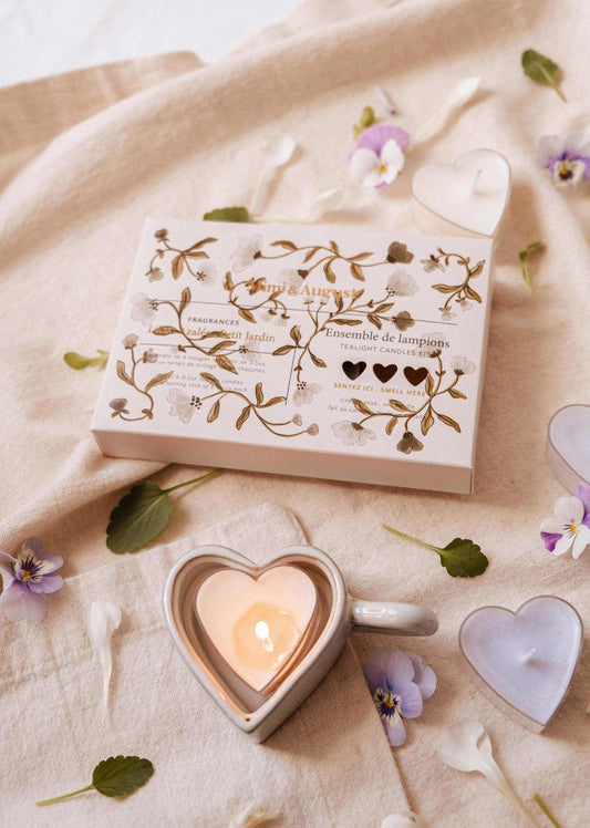 Heart & Glow Tealight Holder Set