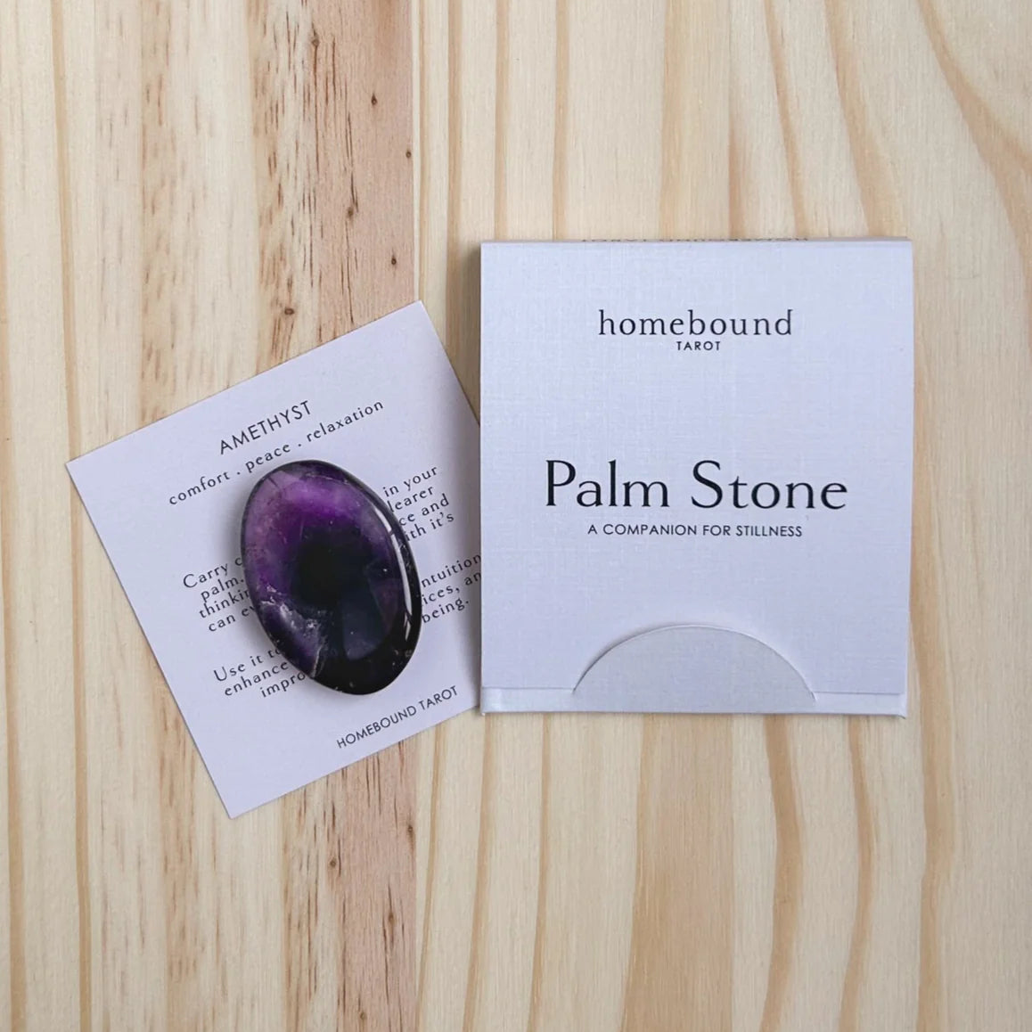 Homebound Palm Stone | Amethyst