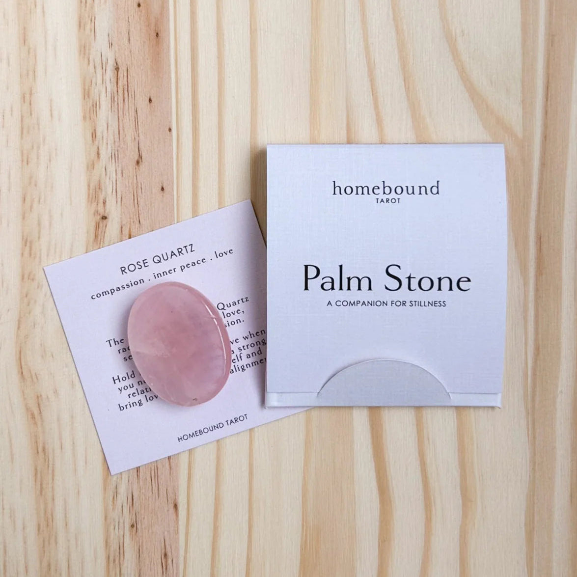 Homebound Palm Stone | Rose Quartz
