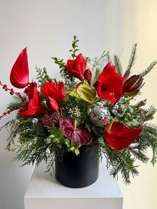 Holiday Fresh Evergreen Arrangement