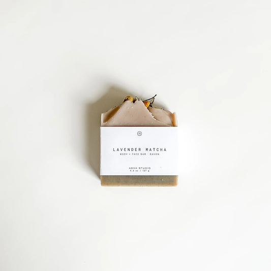 Agha Studio Handcrafted Soap | Lavender Matcha