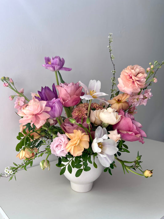 Mother's Day Signature Spring Pedestal Arrangement