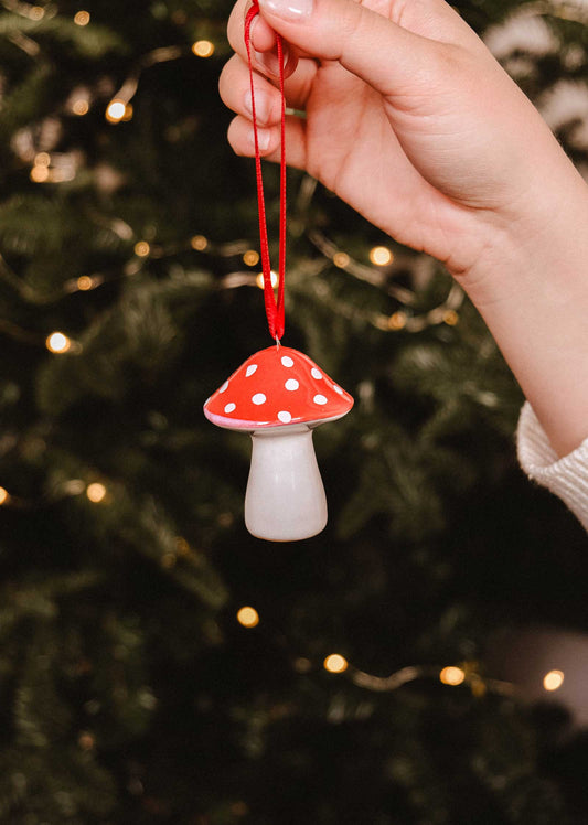 Mimi & August | Mushroom Ceramic Ornament