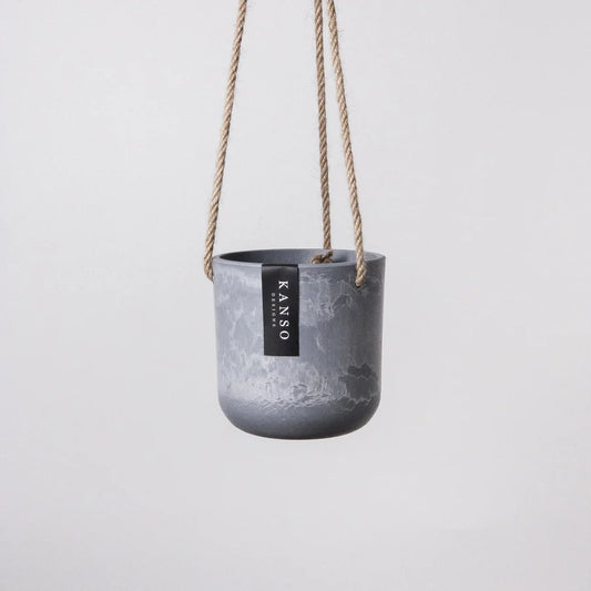 Kanso Designs | Grey Stone Hanging Planter