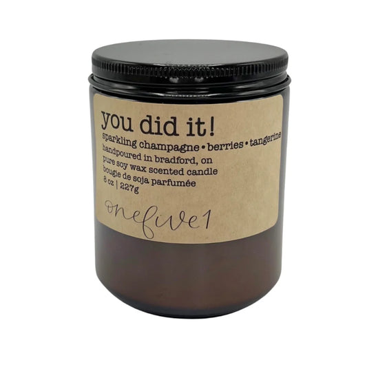 OneFive1 Candle Co. | You Did It!