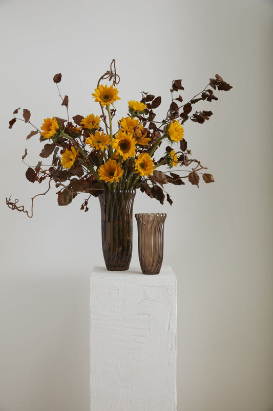 Chanterelle Ribbed Vase
