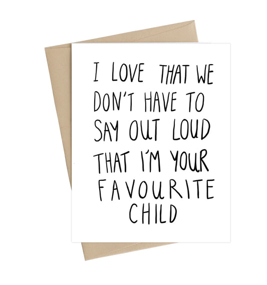 Fave Child Greeting Card