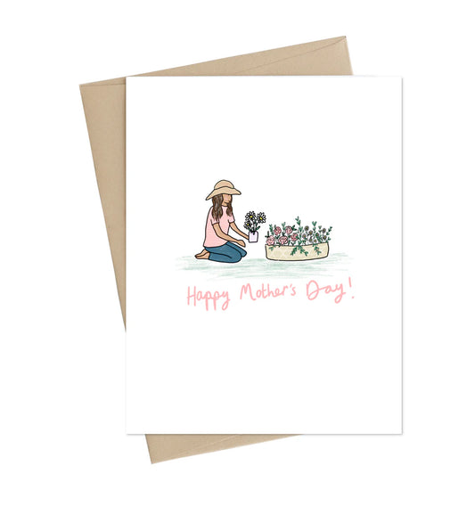 Gardening Mom Greeting Card