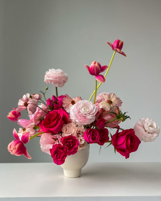 Valentine's Day | Shades of Pink Pedestal Arrangement